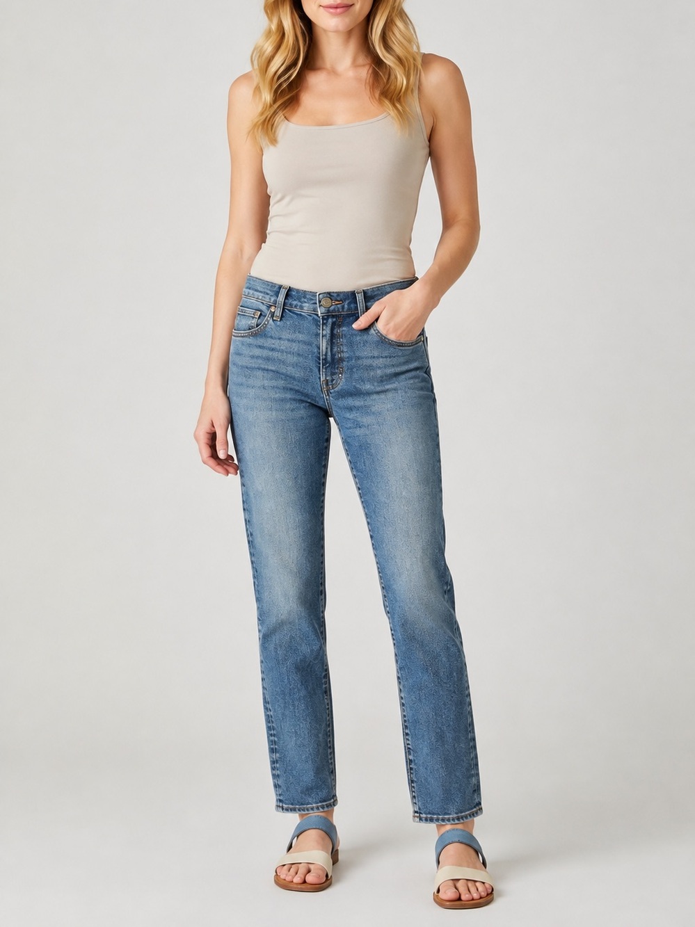 Lucky Brand Sweet Jean Straight Leg Jeans 27x33 Medium Wash
